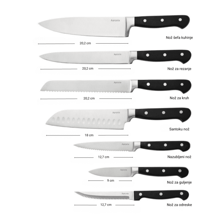 Aaronix - 15 dijelni set noževa