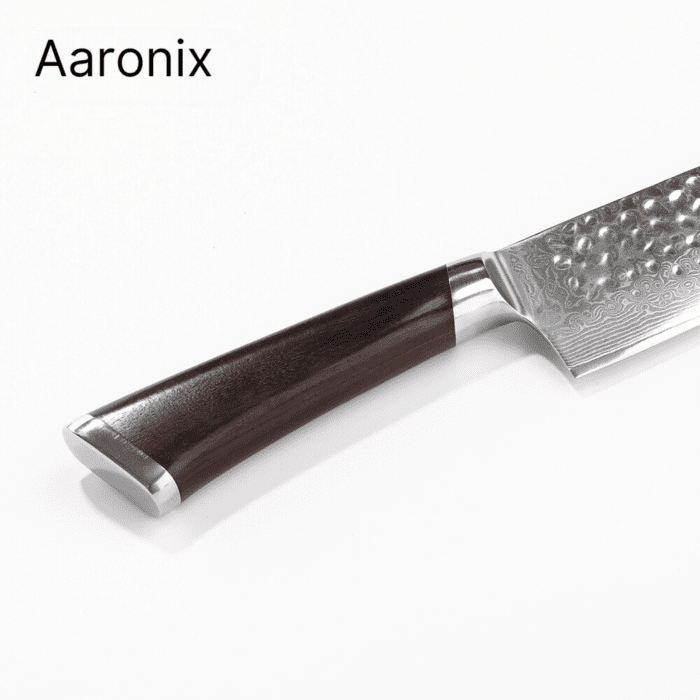 Aaronix damask nož s drškom od ebanovine