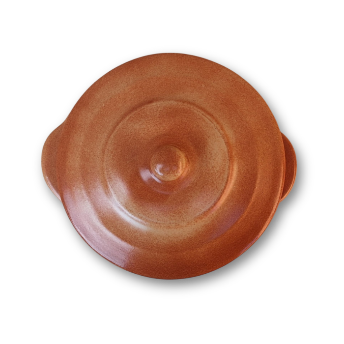 Glineni lonac s poklopcem, 4L - odozgo