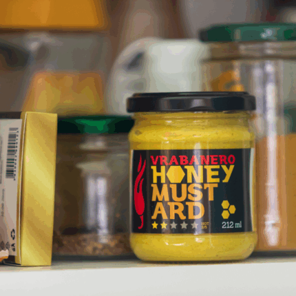 Vrabanero Honey Mustard senf s medom 212ml - lifestyle