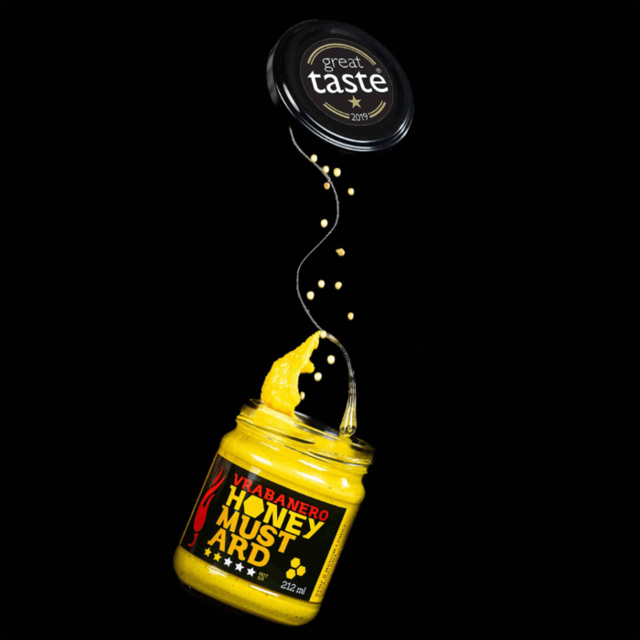 Vrabanero Honey Mustard senf s medom 212ml - nagrada